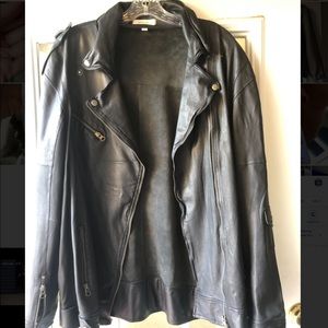 Jakett...etc leather jacket long